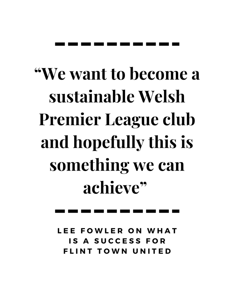 Lee Folwer quote on what he wants for his team - by Daniel Moffat